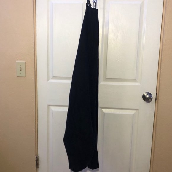 Niche Vintage Linen Blend Cropped Pants Black - Picture 6 of 10